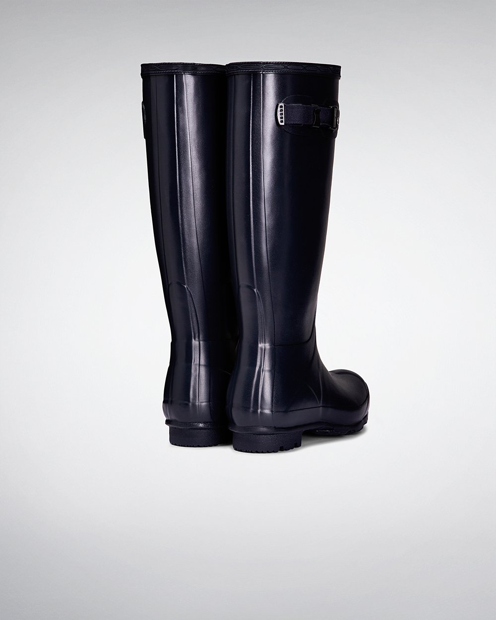 Hunter Norris Field Tall Rain Boots - Shop Online Womens Navy - HDOFAR923